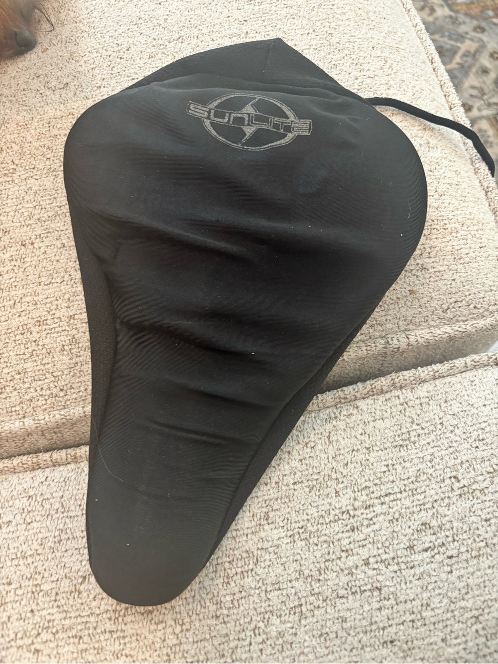 SUNLITE  Padded Black Gel Exerciser Bike Seat Cover